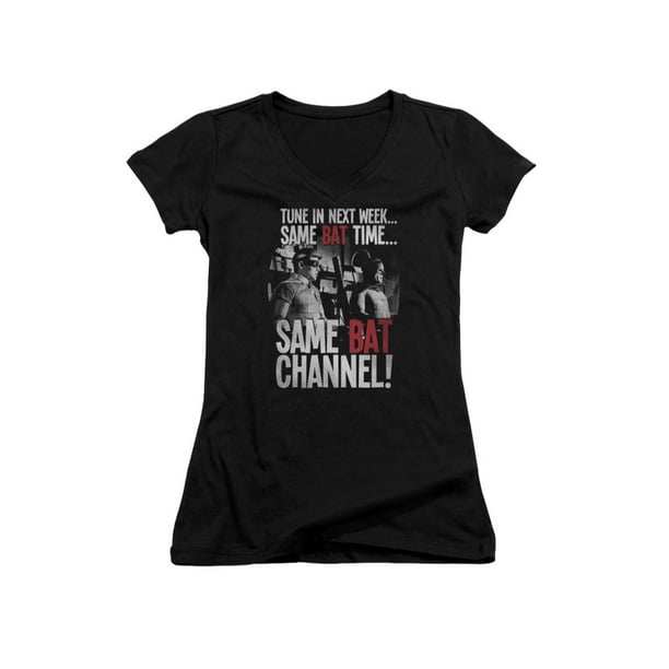 Bat Channel Adult Ringer T Sons of Gotham Batman Classic Tv Shirt M Bat Channel Adult Ringer T Sons of Gotham Batman Classic Tv Shirt M